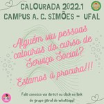 Calourada Serviço Social 2022.1
