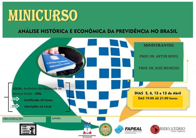 Minicurso "Análise histórica e econômica da Previdência no Brasil" 