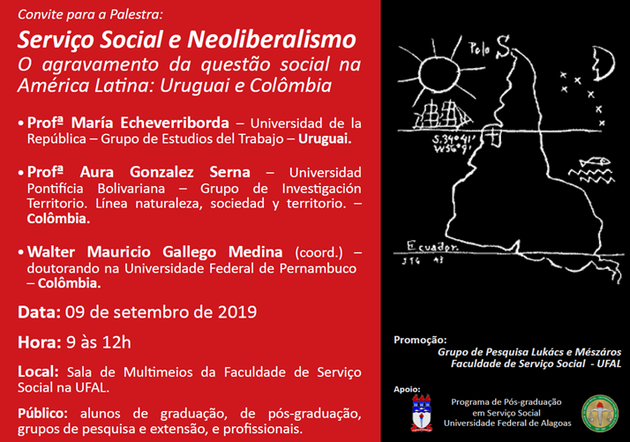 Palestra: Serviço Social e Neoliberalismo O agravamento da questão social na América Latina: Uruguai e Colômbia