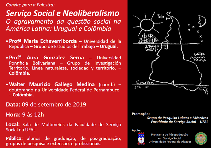 Palestra: Serviço Social e Neoliberalismo O agravamento da questão social na América Latina: Uruguai e Colômbia