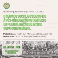 Aula inaugural do PPGSS 2023.2