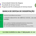 Banca de defesa de dissertação de Francisco Carlos Ribeiro dos Santos