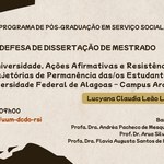 Banca de Defesa de Dissertação de LUCYANA CLAUDIA LEÃO LEITE DA SILVA