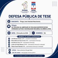 Convite para defesa de tese de Thiago José Andrade Nascimento