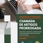 Prorrogação do prazo para o envio de artigos